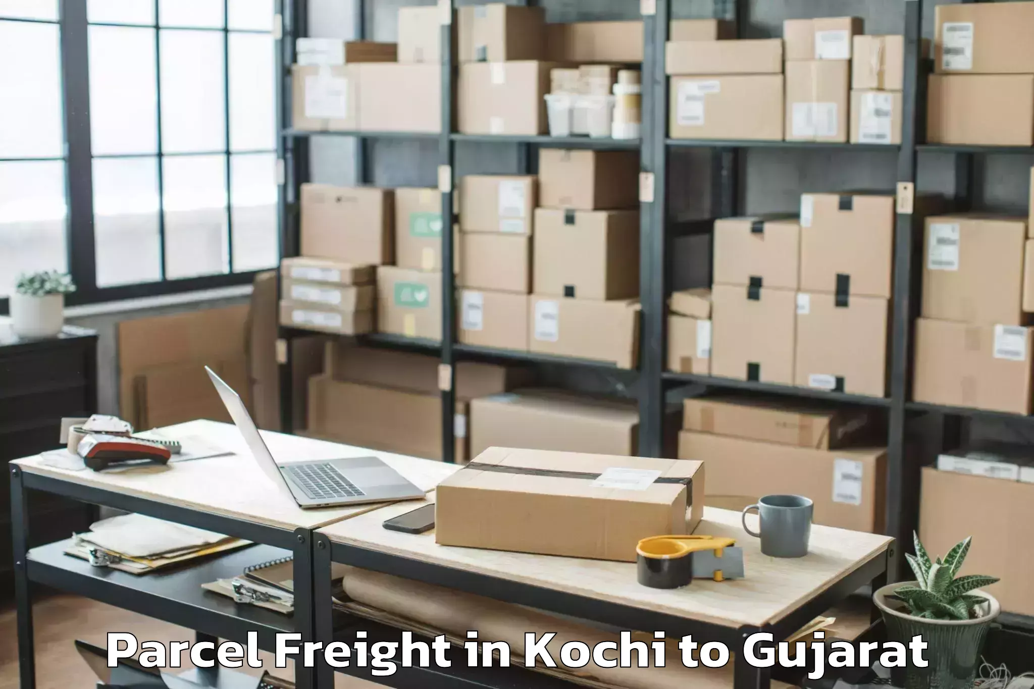 Hassle-Free Kochi to Dediapada Parcel Freight